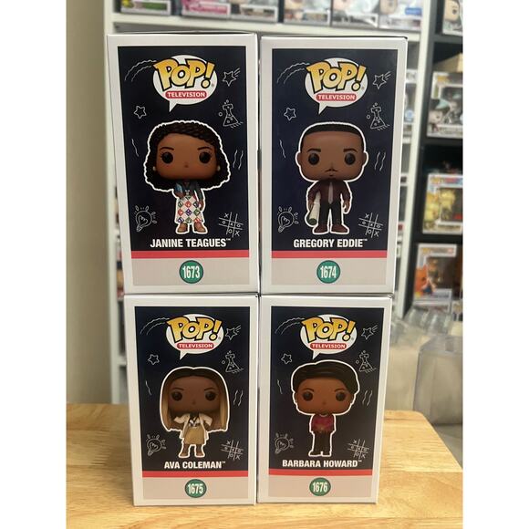 IN HAND COMPLETE SET Abbott Elementary Funko Pops Janine Ava Barbara Gregory TV - Picture 4 of 6